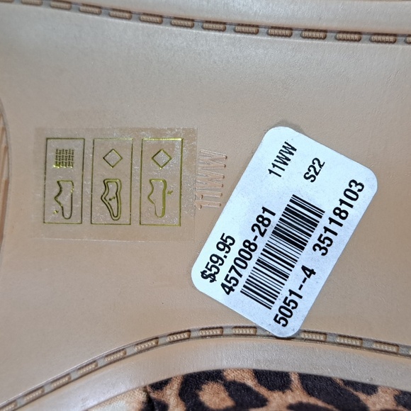 Penningtons Cheetah Print Extra Wide Width Ballet Flats NEW 11WW - Picture 3 of 13